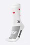 Meia HUPI Small Heart Branco