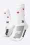 Meia HUPI Small Heart Branco