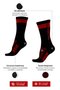 Meia HUPI Sonhe Treine Alcance Preto/Vermelho