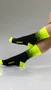 Meia HUPI Splash Amarelo Neon/Preto