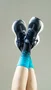 Meia HUPI Splash Azul/Preto