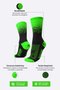 Meia HUPI Splash Preto/Verde