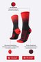 Meia HUPI Splash Preto/Vermelho