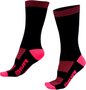 Meia HUPI Supreme Preto Listra Rosa Neon
