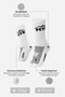 Meia HUPI Triplo MTB Branco/Preto
