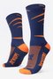 Meia HUPI Veneto Azul/Laranja