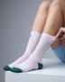 Meia HUPI Zen Pace Rosa e Verde