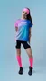 Meia Longa HUPI Lisa Rosa Neon