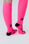 Meia Longa HUPI Lisa Rosa Neon