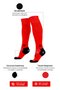 Meião Futebol HUPI Classic Dry Vermelho