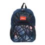 Mochila Wilson Grafismo Azul e Preta