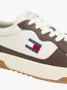 Tênis Tommy Hilfiger Leather Logo Cupsole Masculino Bege