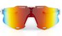 Óculos de Sol HUPI Bari Branco - Lente Vermelho Espelhado