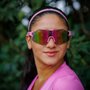 Óculos de Sol HUPI Bari Rosa - Lente Rosa Espelhado