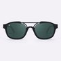 Óculos de Sol HUPI Berlin Preto Fosco com Lente Verde
