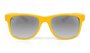 Óculos de Sol HUPI Brile Armação Amarela Lente Prata