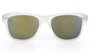 Óculos de Sol HUPI Brile Armação Cristal Lente Verde Espelhado