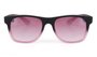 Óculos de Sol HUPI Brile Armação Preto/Rosa Lente Rosa Espelhado