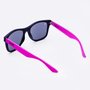 Óculos de Sol HUPI Brile Preto Pink Lente Prata