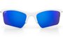 Óculos de Sol HUPI Garbo Armação Branco Lente Azul Espelhado