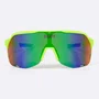 Óculos de Sol  HUPI Huez Amarelo Neon/Cinza - Lente Azul Espelhado