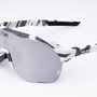 Óculos de Sol HUPI Huez Camo Preto e Cinza - Lente Prata Espelhado 