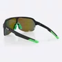 Óculos de Sol HUPI Huez Preto - Lente Verde Espelhado