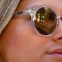 Óculos de Sol HUPI KONA Cristal Brilho - Lente Dourada