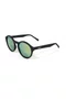 Óculos de Sol HUPI Kona Preto Fosco Lente Verde Espelhado