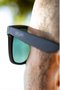 Óculos de Sol HUPI Luppa Armação Preto Fosco Lente Verde - para rostos GRANDES