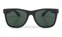 Óculos de Sol HUPI Luppa Armação Preto Fosco Lente Verde - para rostos GRANDES
