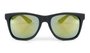 Óculos de Sol HUPI Luppa Armação Preto Fosco Lente Verde Espelhado - para rostos GRANDES