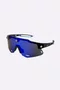 Óculos de Sol HUPI Magnetic Preto/azul - Lente Azul Espelhado