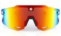 Óculos de Sol HUPI Magnetic Preto - Lente Vermelho Espelhado