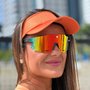 Óculos de Sol HUPI Magnetic Preto - Lente Vermelho Espelhado