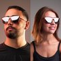 Óculos de Sol HUPI Major Sertões Laranja - Lente Prata Espelhado