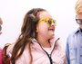 Óculos de Sol HUPI Naja Infantil Amarelo Cristal - Lente Espelhada