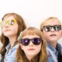 Óculos de Sol HUPI Naja Infantil Preto Fosco/Roxo - Lente Roxo Espelhado