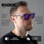 Óculos de Sol HUPI Rookie Cristal Roxo Lente Roxo Espelhado