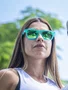 Óculos de Sol HUPI Rookie Cristal Verde Lente Verde Espelhado