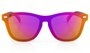 Óculos de Sol HUPI Seasons Armação Preto Lente Rosa Espelhado