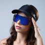 Óculos de Sol HUPI Andez Cinza - Lente Azul Espelhado