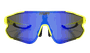 Óculos de Sol HUPI Bornio Amarelo Neon - Lente Azul Espelhado