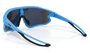 Óculos de Sol HUPI Bornio Azul/Preto - Lente Dourado Espelhado
