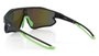 Óculos de Sol HUPI Bornio Preto/verde - Lente Verde Espelhado