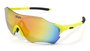 Óculos de Sol  HUPI Fuego Amarelo/Preto - Lente Amarelo Espelhado