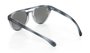 Óculos de Sol HUPI Furka Cinza Cristal - Lente Prata Espelhado - para rostos GRANDES