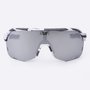 Óculos de Sol HUPI Huez Camo Preto e Cinza - Lente Prata Espelhado 