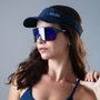 Óculos de Sol HUPI Huez Cinza - Lente Azul Espelhado