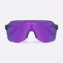 Óculos de Sol HUPI Huez Cinza - Lente Roxo Espelhado